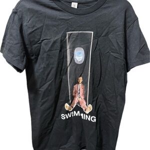 Gildan Black Graphic Men's Swim Tee